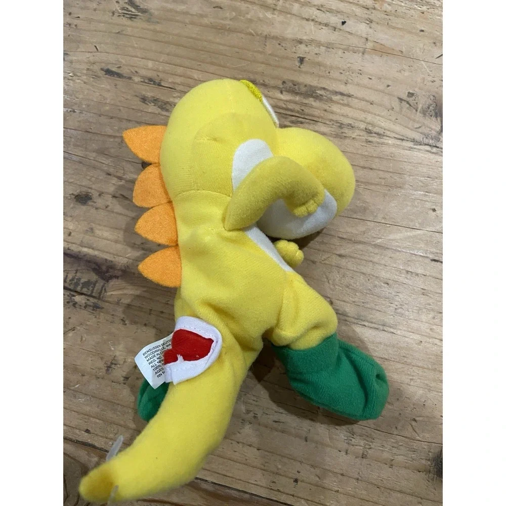 Vtg Yellow Yoshi Super Mario Bros Nintendo 64 N64 Beanie Plush BD&A EUC (No Tag)